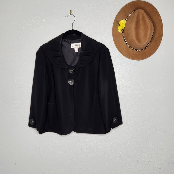 Joseph Ribkoff Black Button-Up Blazer - Picture 2 of 6